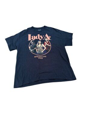 Lady Antebellum Black 2023 Country Music Request Line XL Tour T Shirt 2 Sided